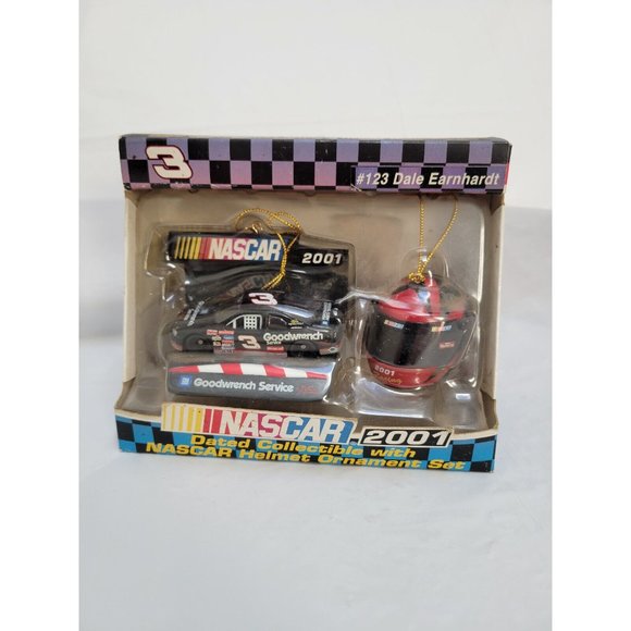 Other - 2001 Nascar Helmet Collectible Ornament Set #123 Dale Earnhardt - Trevco